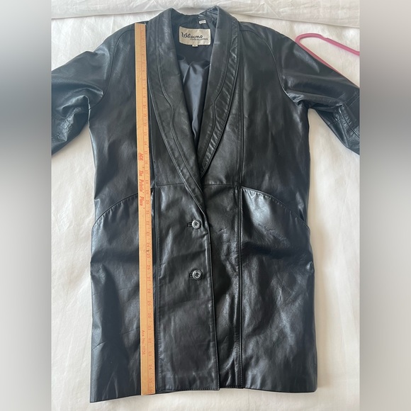 Wilsons Leather Womens Long Black Coat Shaw!
Collar Mid Length - Picture 11 of 17